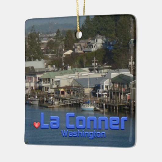 La Conner WA Keramisch Ornament (Links)
