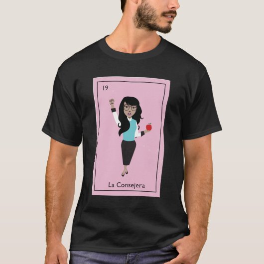 La Consejera Black Hair Classic T-shirt (Voorkant)