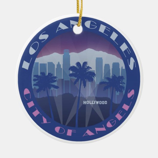 LA Cool Keramisch Ornament (Voorkant)