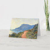 La Corniche bij Monaco door Claude Monet Kaart (Voorkant)