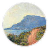 La Corniche bij Monaco door Claude Monet Keramische Knop (Voorkant)