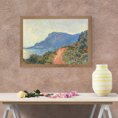 La Corniche bij Monaco door Claude Monet Poster