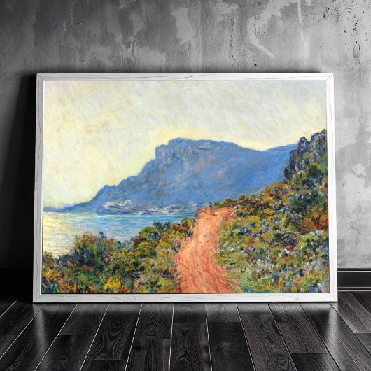 La Corniche bij Monaco door Claude Monet Poster