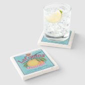 La Corona Grapefruit marble Onderzetter (Zijkant)