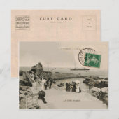 La Côte Basque BIARRITZ La Rocher replica 1909 Briefkaart (Voorkant / Achterkant)