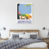 La Cote Basque Par Avion Canvas Afdruk (Insitu (Slaapkamer))