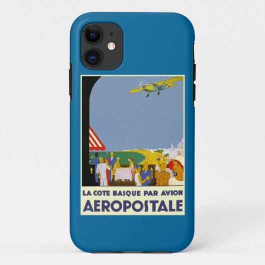 La Cote Basque Par Avion Case-Mate iPhone Case (Achterkant)
