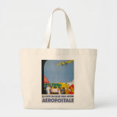La Cote Basque Par Avion Grote Tote Bag (Voorkant)