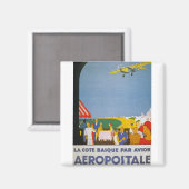 La Cote Basque Par Avion Magneet (Voorkant / Achterkant)