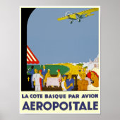 La Cote Basque Par Avion Poster (Voorkant)