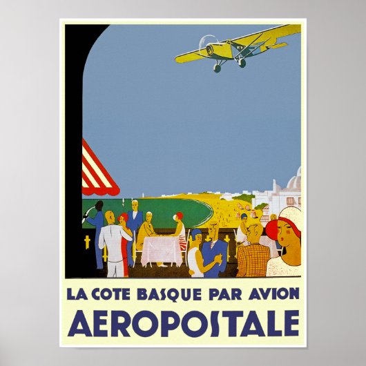 La Cote Basque Par Avion Poster (Voorkant)