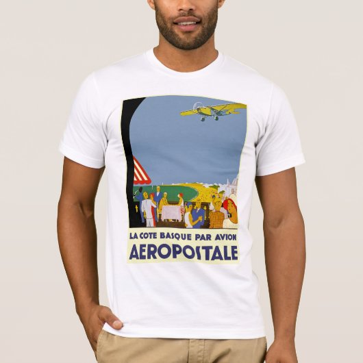 La Cote Basque Par Avion T-shirt (Voorkant)