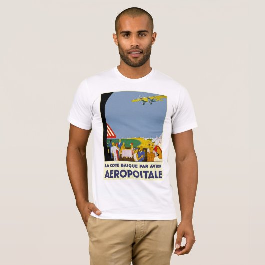 La Cote Basque Par Avion T-shirt (Voorkant volledig)