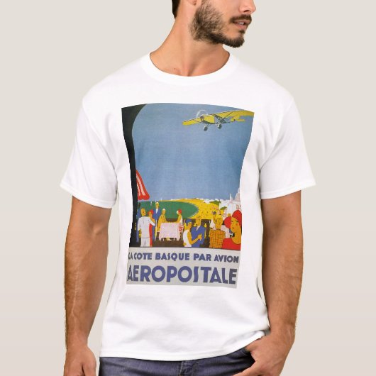 La Cote Basque Par Avion T-shirt (Voorkant)
