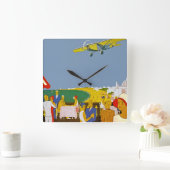 La Cote Basque Par Avion Vierkante Klok (Huis)