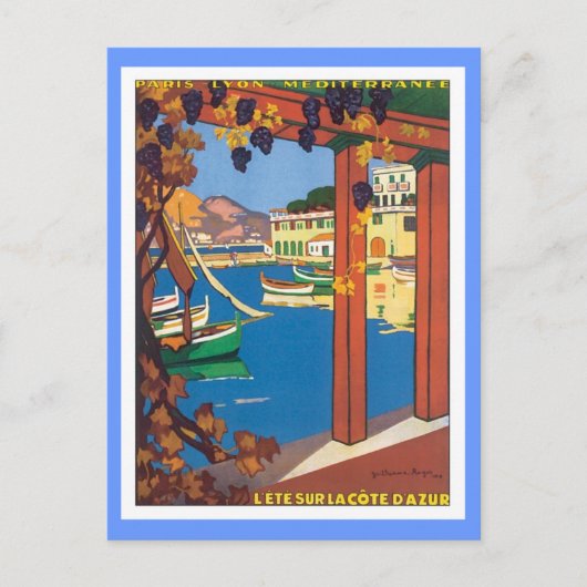 La Cote D'azur Briefkaart (Voorkant)