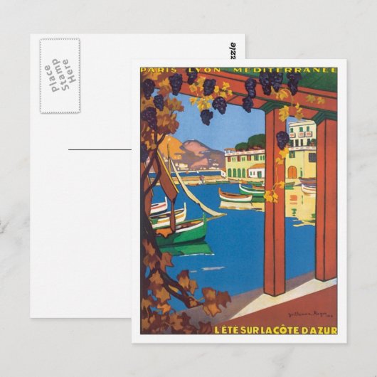  La Cote D'azur Briefkaart (Voorkant / Achterkant)