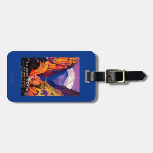 La Cote D'Azur  posterEuropa 2 Bagagelabel (Voorkant horizontaal)