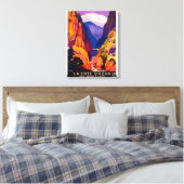 La Cote D'Azur posterEuropa 2 Canvas Afdruk (Insitu (Slaapkamer))