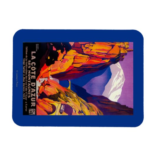 La Cote D'Azur  posterEuropa 2 Magneet (Horizontaal)