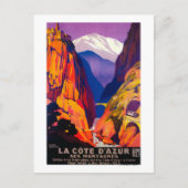 La Cote D'Azur  posterEuropa Briefkaart (Voorkant)