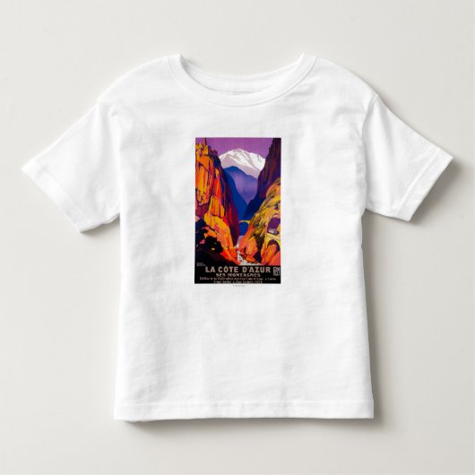 La Cote D'Azur  posterEuropa Kinder Shirts (Voorkant)