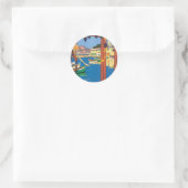 La Cote D'azur Ronde Sticker (Tas)