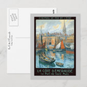 La Côte d'Émeraude Briefkaart (Voorkant / Achterkant)