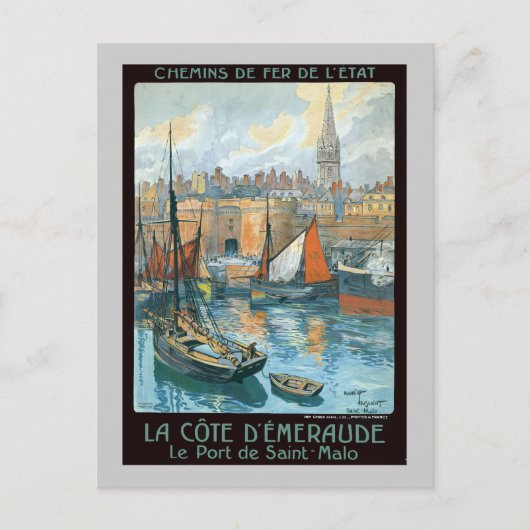 La Côte d'Émeraude Briefkaart (Voorkant)