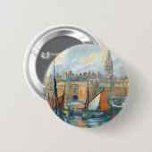 La Côte d'Émeraude Ronde Button 5,7 Cm (Voorkant /achterkant)