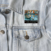 La Côte d'Émeraude Vierkante Button 5,1 Cm (In situ)
