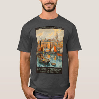 La Cote dx27Emeraude Port de Saint Malo  Fr T-shirt