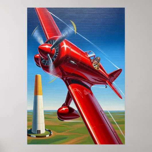 LA COURSE AÉRIENNE (De Lucht Race) Poster (Voorkant)