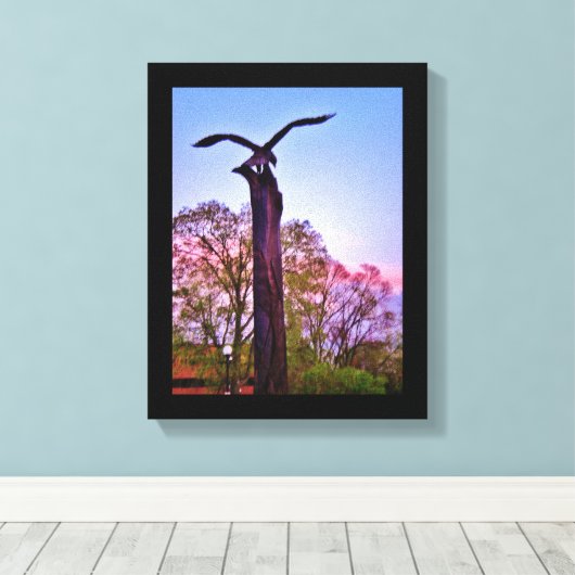 La Crosse Eagle Canvas Afdruk (Insitu (Houten vloer))