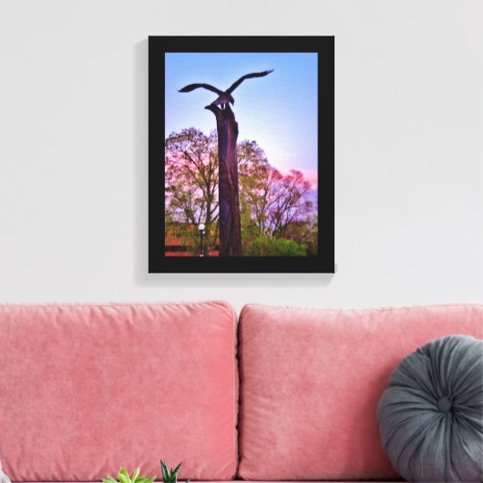 La Crosse Eagle Canvas Afdruk (Insitu (Woonkamer))