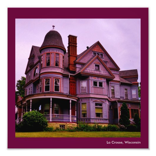 La Crosse Mansion Foto Afdruk (Voorkant)