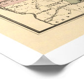 La Crosse & Milwaukee Railroad Map 1855 Poster (Hoek)