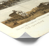 La Crosse WI 1867 Antiek Panorama Poster (Hoek)