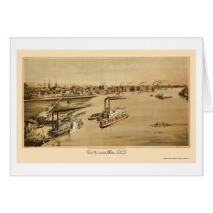 La Crosse, WI Panoramic Map - 1873