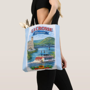 La Crosse, WI Schilderachtige Wisconsin Tote Tas