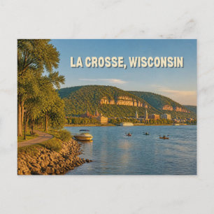 La Crosse Wisconsin Ansichtkaart Briefkaart