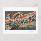 La Crosse, Wisconsin - Large Letter Scenes Briefkaart (Voorkant)
