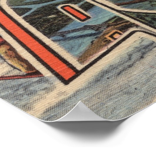 La Crosse, Wisconsin - Large Letter Scenes Poster (Hoek)