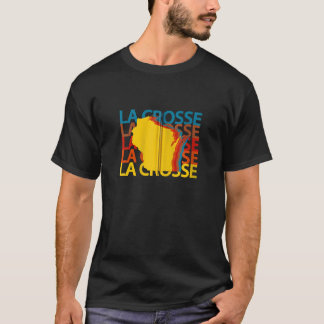 La Crosse Wisconsin  WI Retro Herhaal Zip Ho T-shirt