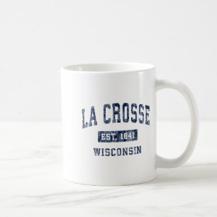 La Crosse Wisconsin Wi Vintage Gevestigde Sporten Koffiemok