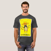La Cucaracha Cockroach met Taco Beer Mexican T-shirt (Voorkant volledig)