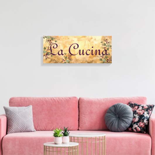 La Cucina Old World European Style Canvas Afdruk (Insitu (Woonkamer))
