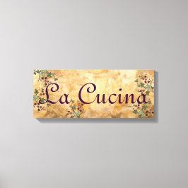 La Cucina Old World European Style Canvas Afdruk