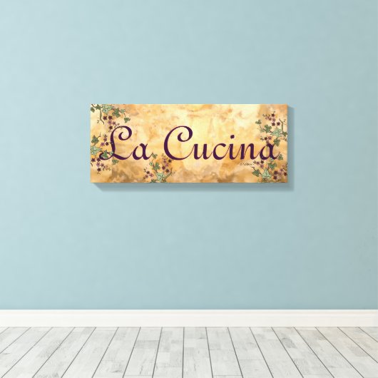 La Cucina Old World European Style Canvas Afdruk (Insitu (Houten vloer))