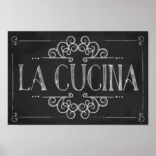 La Cucina Wall Decor Poster (Voorkant)